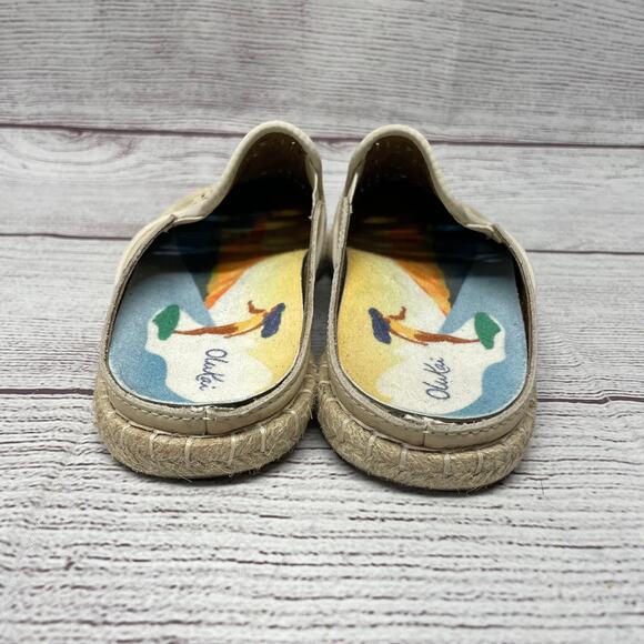 OluKai Cream Flats with Woven Detailing - Picture 6 of 13